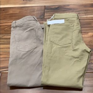 2 pair of boys khakis size 10